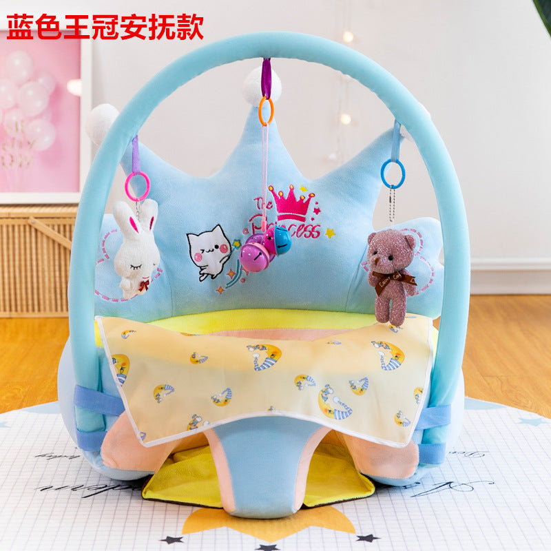 Crown Baby Learning Chair Plush Sofa for Infants