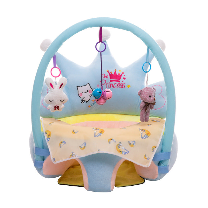 Crown Baby Learning Chair Plush Sofa for Infants